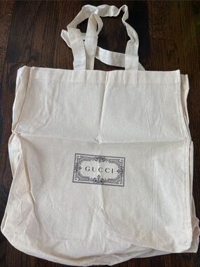 Gucci Canvas Reusable Tote Bag Medium
